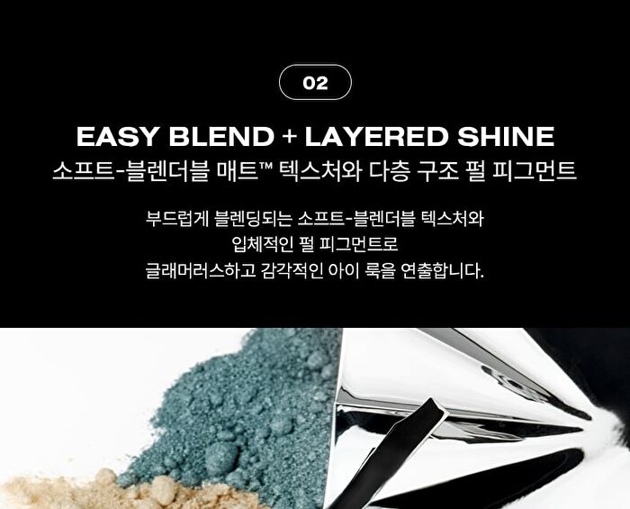 Risky Pigment Eyeshadow Palette - 6 Types - Dusty Blue