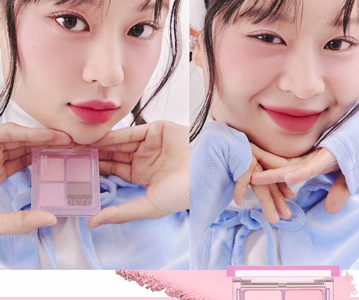 peripera Ink Pocket Shadow Palette - 3 Types - #12 Fallen For Soft Pink