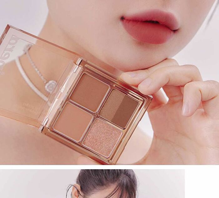 peripera Ink Pocket Shadow Palette - 3 Types - #12 Fallen For Soft Pink
