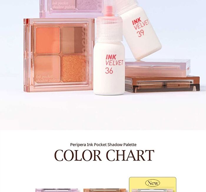 peripera Ink Pocket Shadow Palette - 3 Types - #12 Fallen For Soft Pink