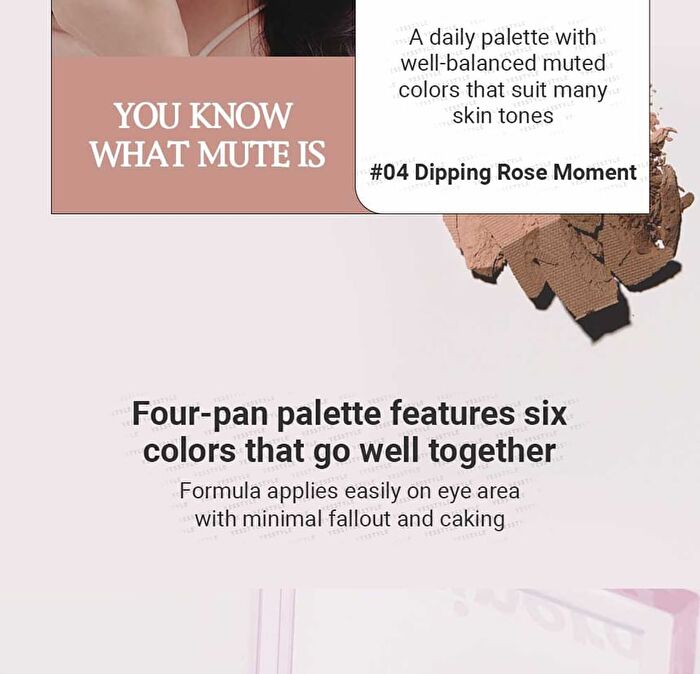 peripera Ink Pocket Shadow Palette - 3 Types - #12 Fallen For Soft Pink