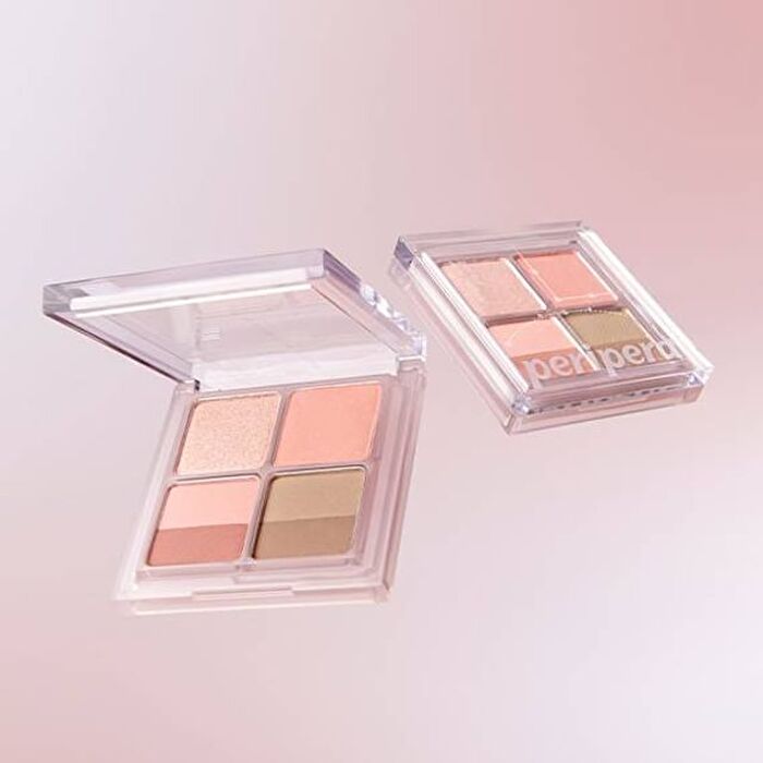 peripera Ink Pocket Shadow Palette - 3 Types - #12 Fallen For Soft Pink