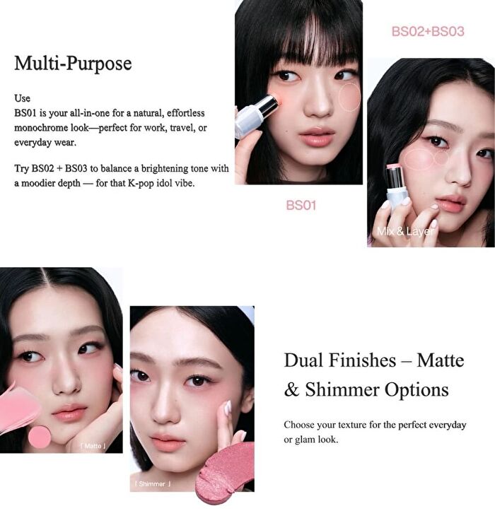 Into You Water Blurring Multi-Purpose Stick - 5 Colors - #BS01 - 4.8g