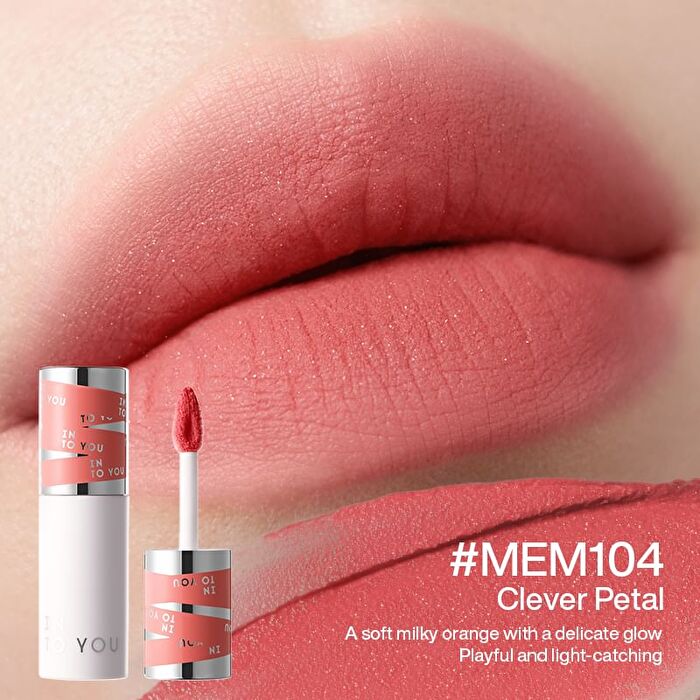 Into You Shero Super Matte Lip & Cheek Mud - 5 Colors - #MEM103 Bold Bloom - 2g  (2.0 ver)