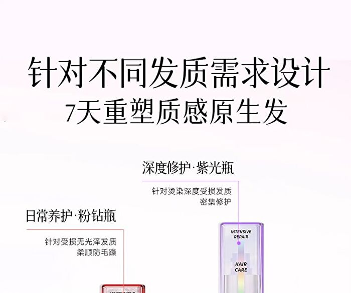 Multi-Effect Essential Hair Oil - 2 Types - Pink - 105ml