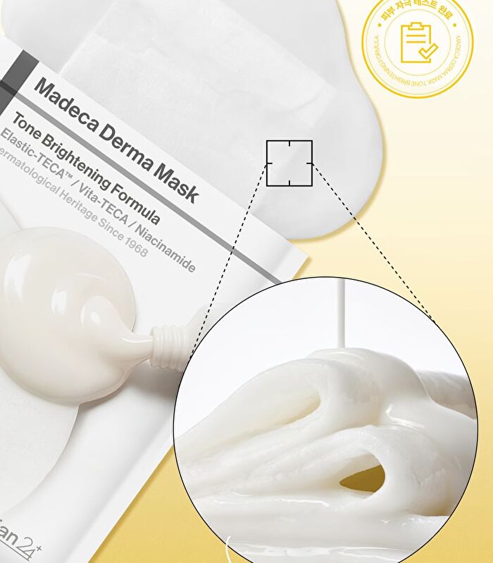 Madeca Derma Mask Tone Brightening Formula Set - 2026 Version - 25ml x 10 sheets