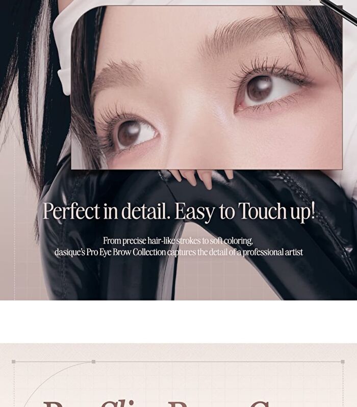 dasique Pro Slim Brow Cara - 6 Colors - #01 Dark Grey