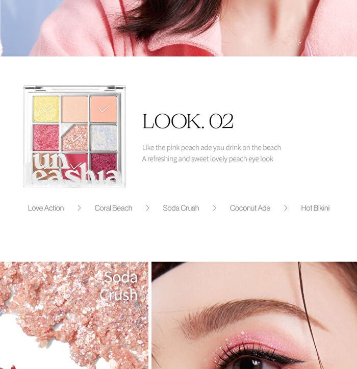 Glitterpedia Eye Palette - 9 Types - N°9 All of Pink Glitter