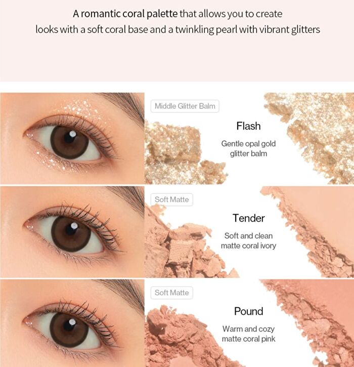 Glitterpedia Eye Palette - 9 Types - N°9 All of Pink Glitter