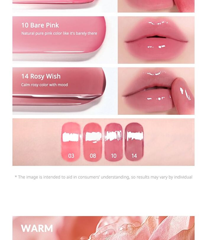 peripera Mood Glowy Tint - 22 Colors - #10 Bare Pink