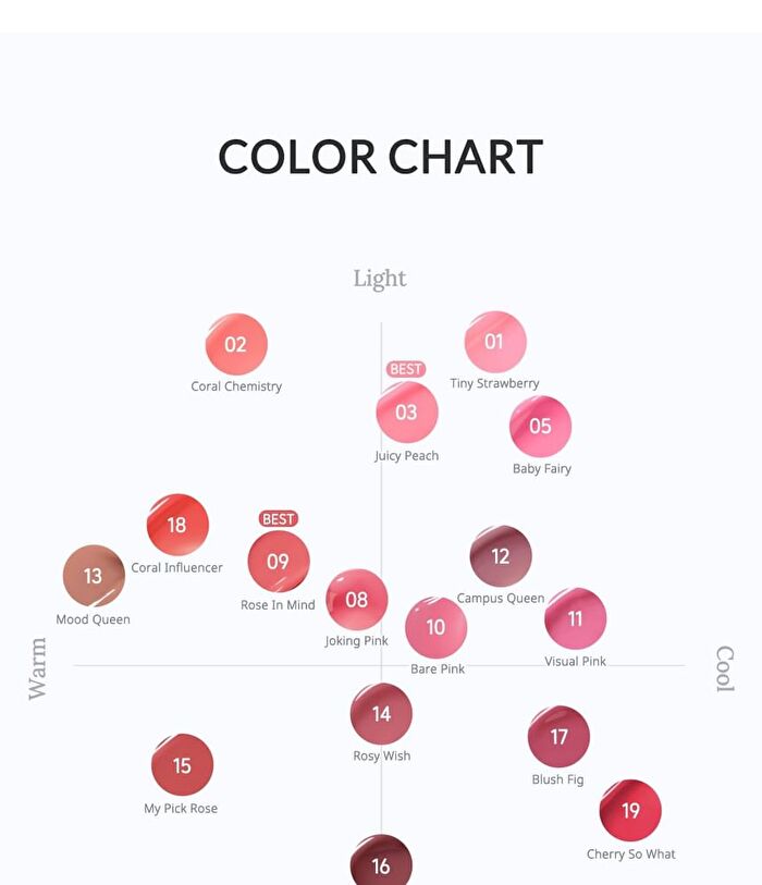 peripera Mood Glowy Tint - 22 Colors - #16 Rose-Pick