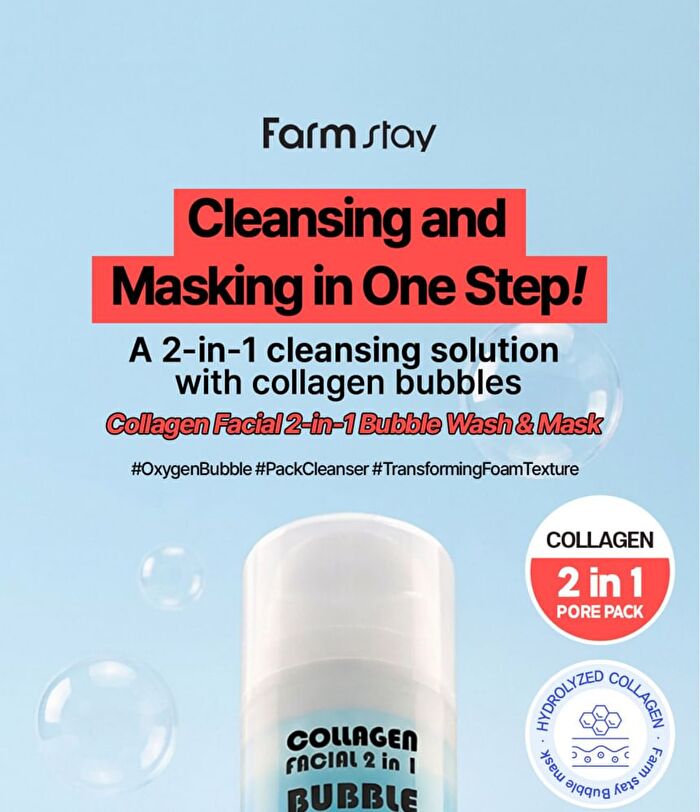 Collagen Facial 2 in 1 Bubble Wash & Mask - 100ml