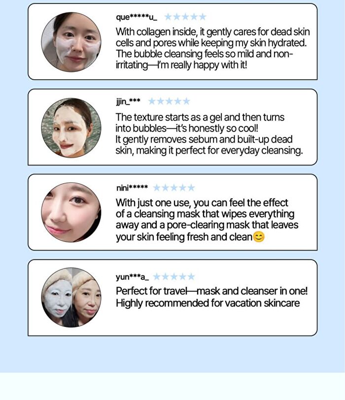 Collagen Facial 2 in 1 Bubble Wash & Mask - 100ml