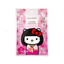 Asunarosya Sanrio Hello Kitty Kokeshi Narikiri Face Pack - 1 pc