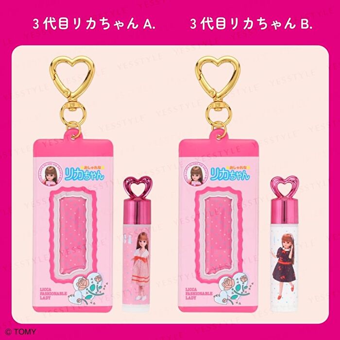 Licca Chan Charm Secret Lip Balm with Case - 1 pc - Random Style