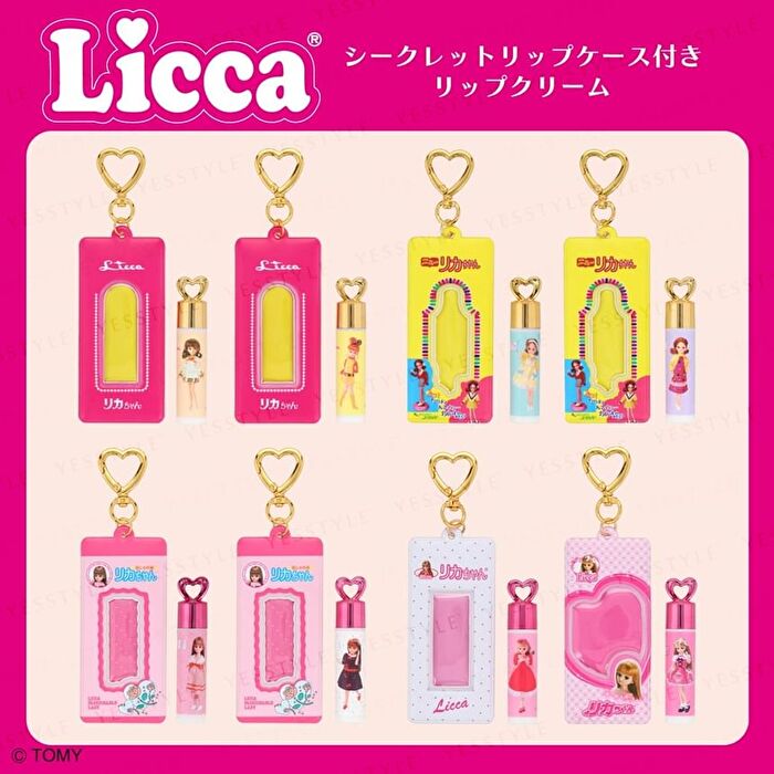 Licca Chan Charm Secret Lip Balm with Case - 1 pc - Random Style