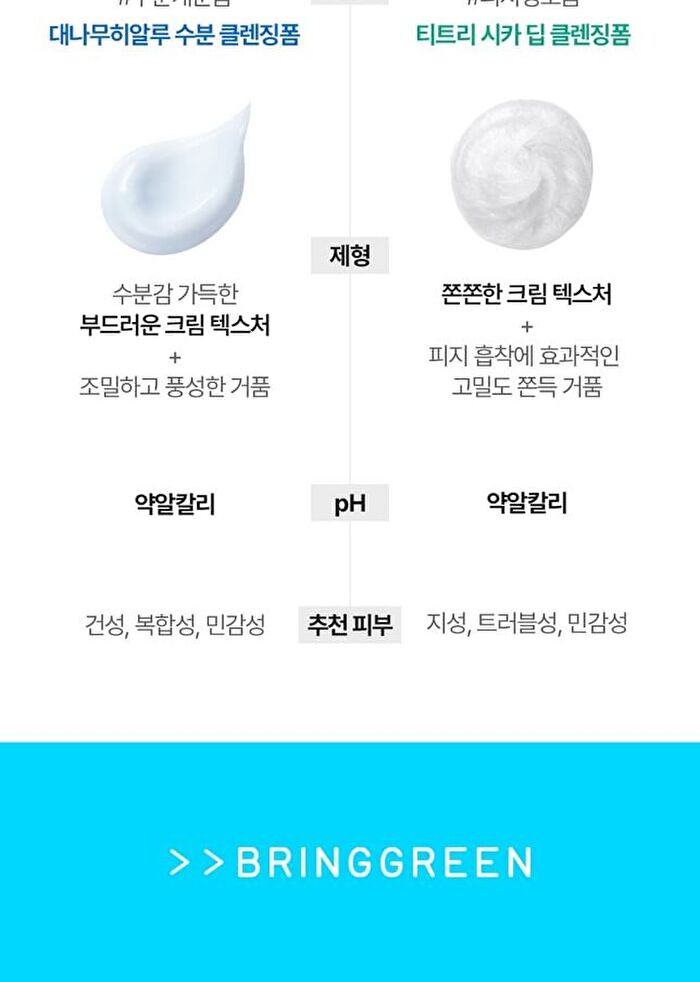 Bring Green Bamboo Hyalu Hydrating Cleansing Foam Special Set - 2 pcs