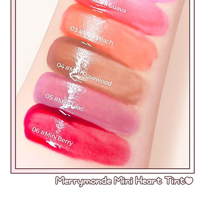 Mini Heart Tint Set LINE FRIENDS minini Edition - 6 Types - #02 Mini Guava