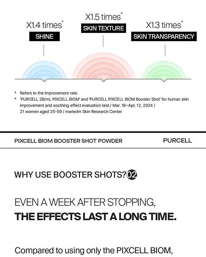 Purcell Pixcell Biom Booster Shot Powder 5 pcs Set - 0.2g x 5 pcs