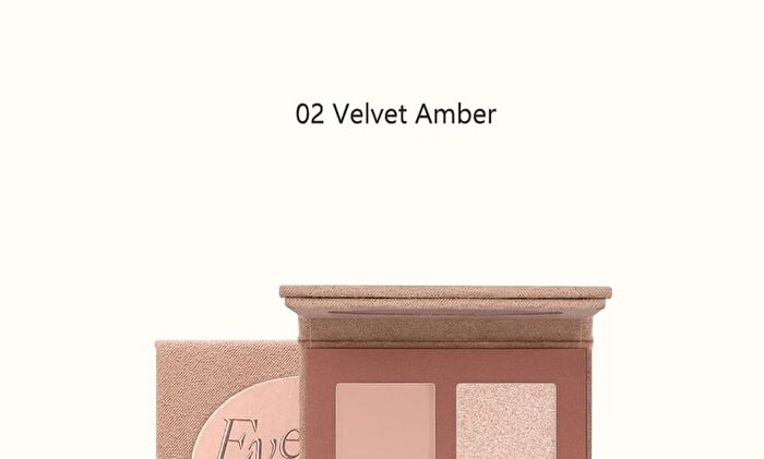 Joocyee Mini Quad Eyeshadow - 4 Types - 02 Velvet Amber
