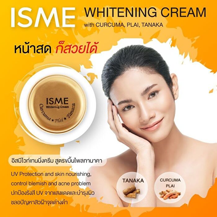 Isme Whitening Cream with Curcuma, Plai & Tanaka - 3g