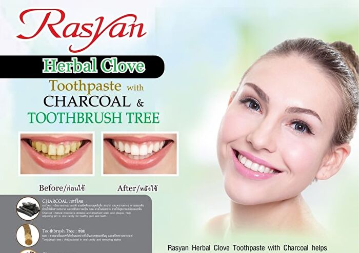 Herbal Clove Toothpaste with Charcoal & Toothbrush Tree - 25g