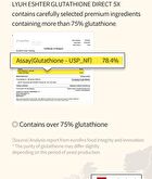 Lyuh Esther Glutathione Direct 5X - 325mg x 30 films