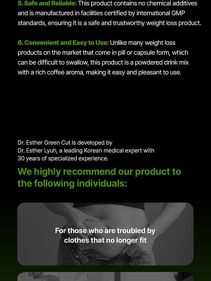 Esther Formula Dr. Esther Green Cut - 4g x 14 sticks
