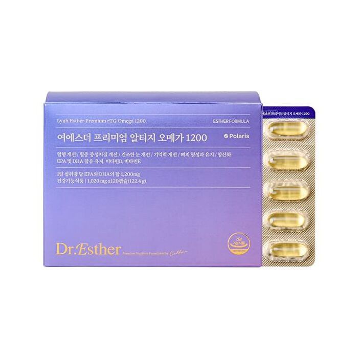 Esther Formula Lyuh Esther Premium rTG Omega 1200 - 1020mg x 120 capsules
