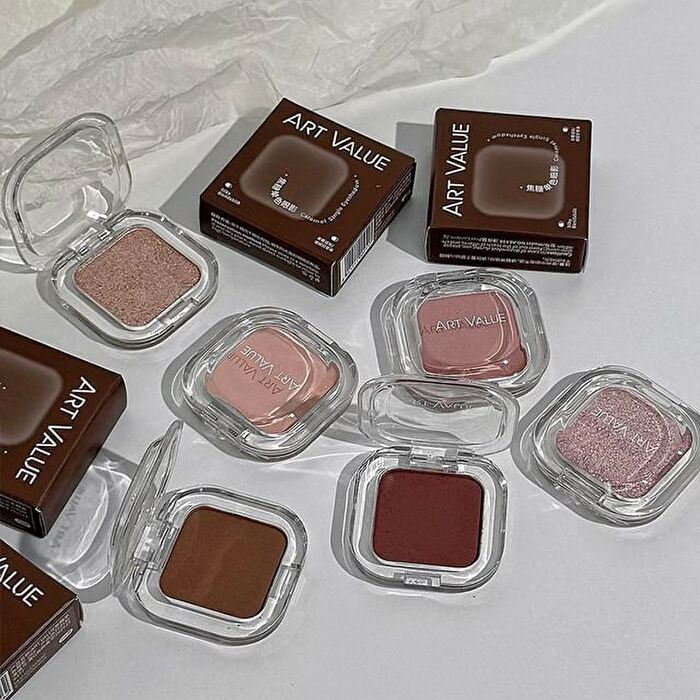 Caramel Single Eyeshadow - 6 Colors - 02# Pearlescent Brown - 2g