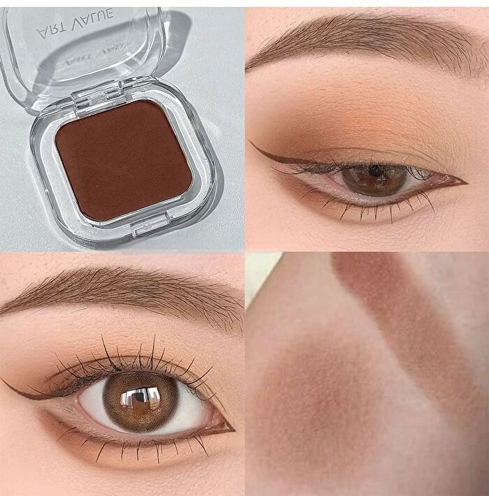 Caramel Single Eyeshadow - 6 Colors - 03# Nude Apricot - 2g