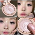 Pink Purple Single Highlighter - 3 Colors - 01# Champagne Gold - 4.8g