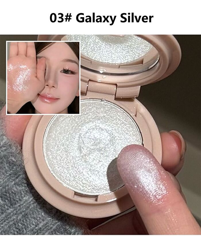 Pink Purple Single Highlighter - 3 Colors - 01# Champagne Gold - 4.8g