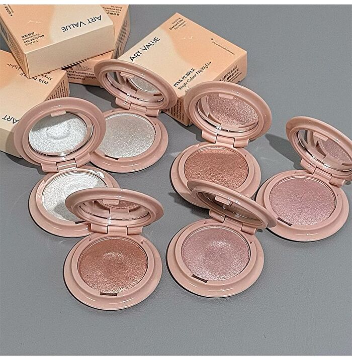 Pink Purple Single Highlighter - 3 Colors - 01# Champagne Gold - 4.8g