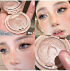 Pink Purple Single Highlighter - 3 Colors - 01# Champagne Gold - 4.8g