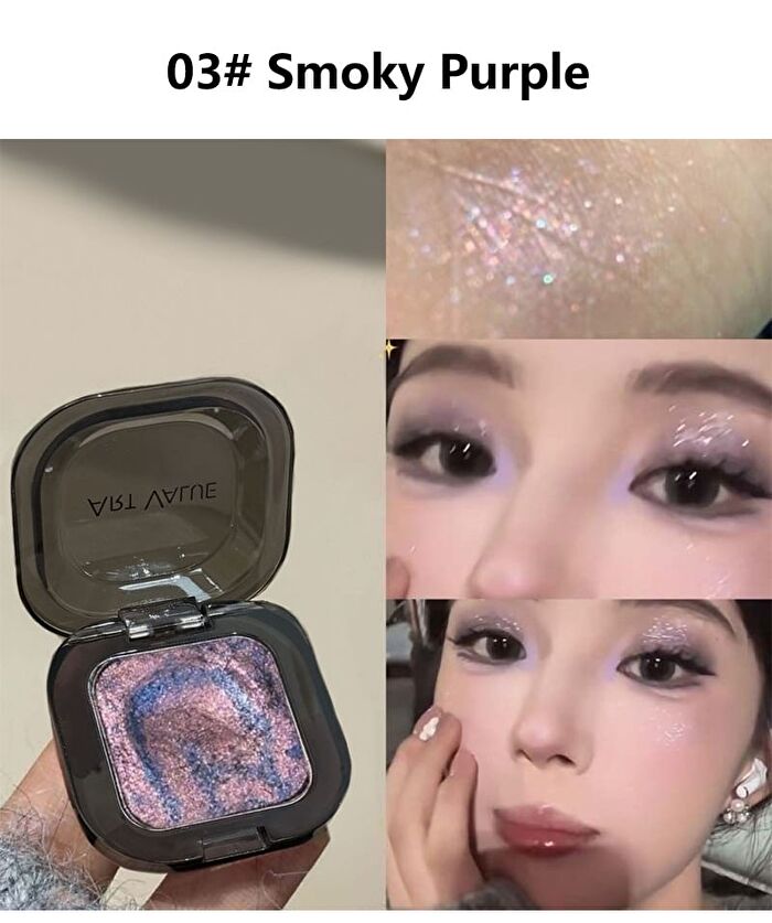 Inked Single Eyeshadow - 6 Colors - 03# Smoky Purple - 2g