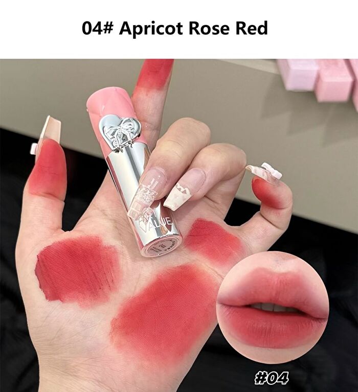 Butterfly Heart Whispers Matte Lip Mud - 4 Colors - 03# Raspberry Pink - 1.5g