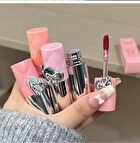 Butterfly Heart Whispers Matte Lip Mud - 4 Colors - 03# Raspberry Pink - 1.5g