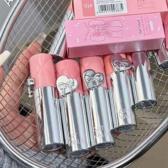 Butterfly Heart Whispers Matte Lip Mud - 4 Colors - 03# Raspberry Pink - 1.5g