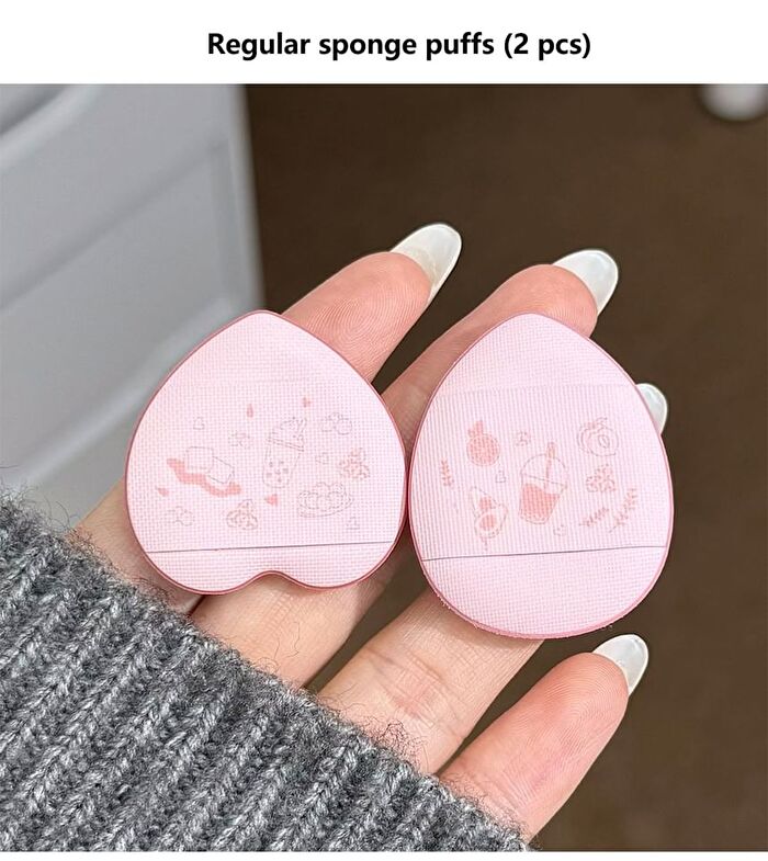 Milk Tea Mini Powder Puff - Set - 5pcs