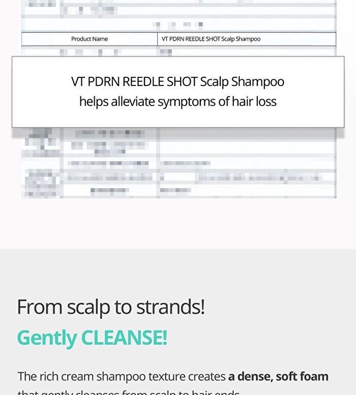 Vt PDRN Reedle Shot Scalp Shampoo - 200ml