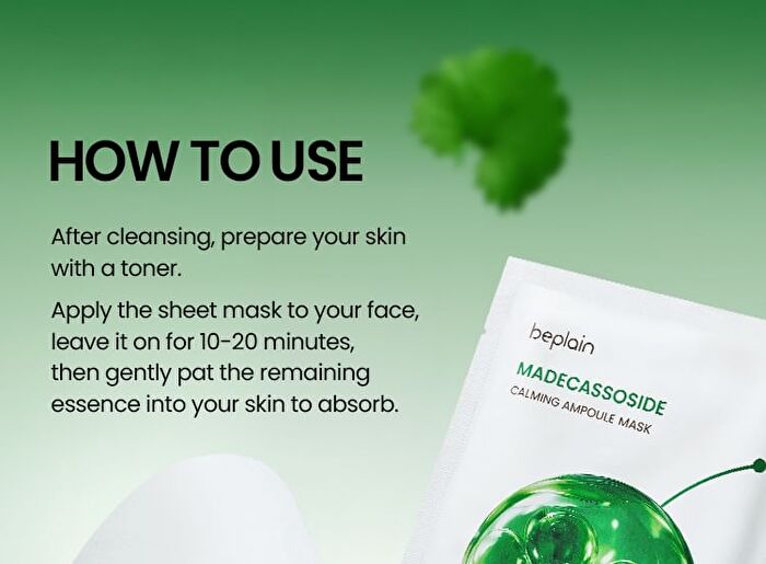 Madecassoside Calming Ampoule Mask Set 10 Sheets - 24ml x 10 sheets