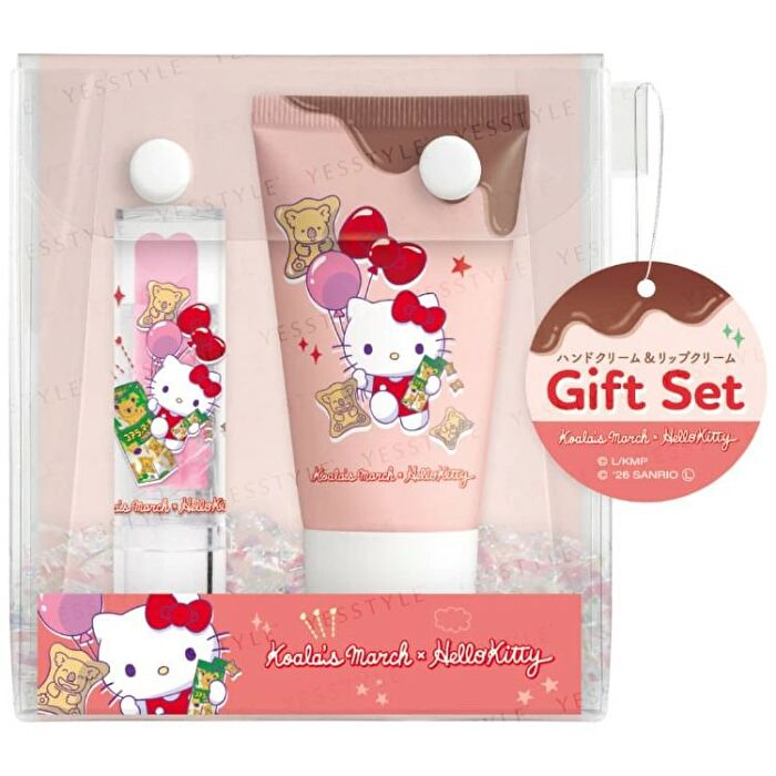 Crux Sanrio Hello Kitty x Lotte Koala\'s March Lip & Hand Cream Gift Set - 2 pcs