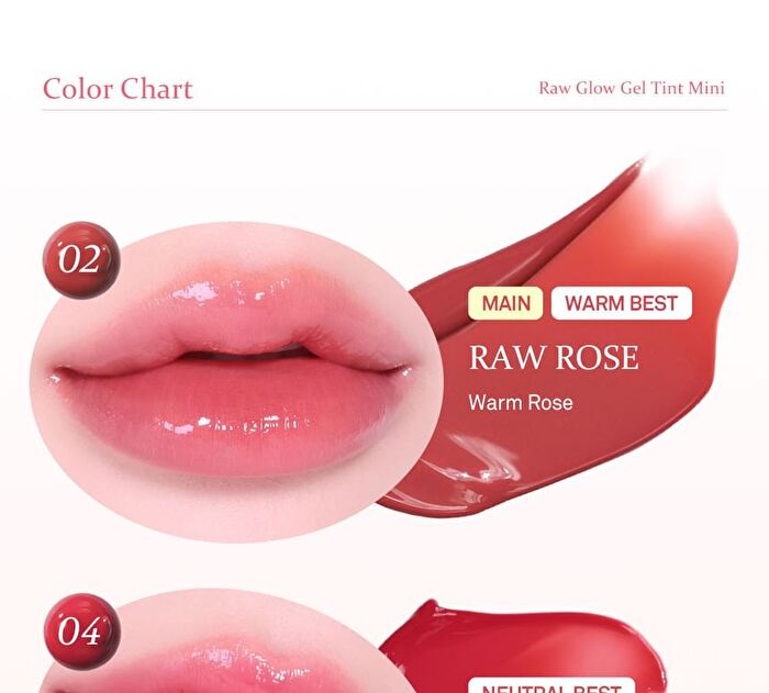 YesStyle Exclusive Raw Glow Gel Tint Mini - 12 Colors - #R017 Raw Peach