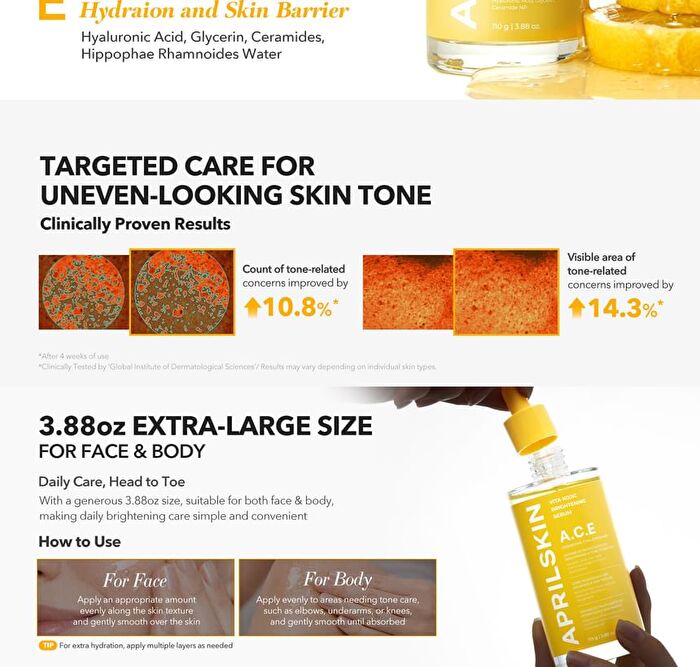 Aprilskin A.C.E Vita Kojic Brightening Serum - 110g