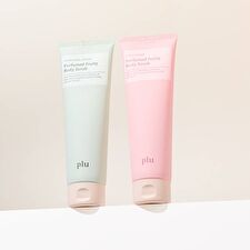 plu Perfumed Fruity Sugar Body Scrub Mini - 2 Types - Peach & Plum