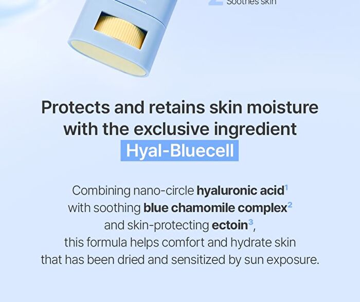 Jung Saem Mool BeginS Blue Chamomile Hyaluronic Acid Airy Sun Stick - 15g