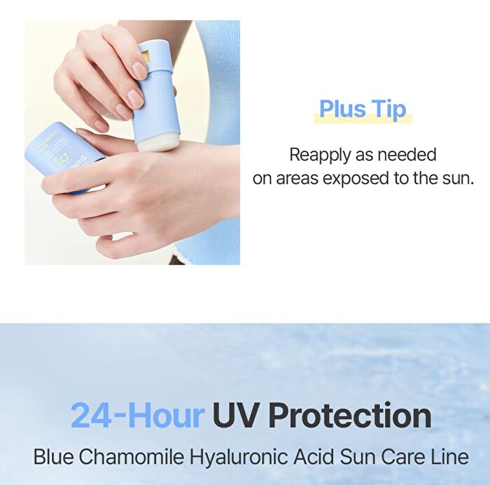 Jung Saem Mool BeginS Blue Chamomile Hyaluronic Acid Airy Sun Stick - 15g
