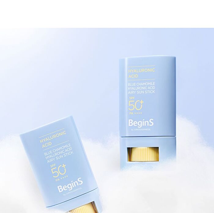 Jung Saem Mool BeginS Blue Chamomile Hyaluronic Acid Airy Sun Stick - 15g