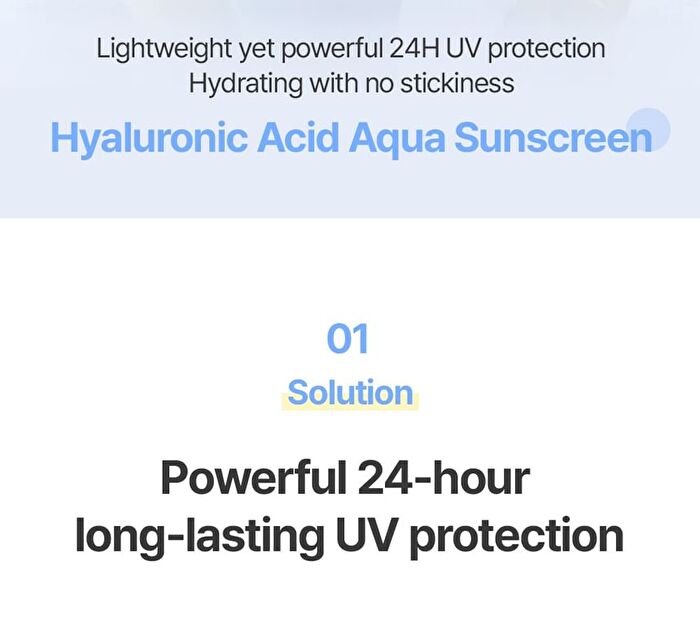 Jung Saem Mool BeginS Blue Chamomile Hyaluronic Acid Aqua Sun Cream - 50ml